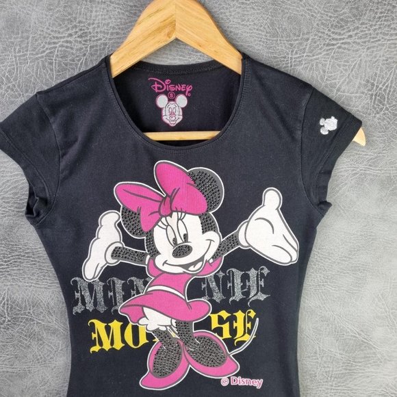 Disney T Shirt womens Minnie Mouse Graphic print Tee vintage - Picture 3 of 4